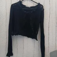 innocent world ボレロ　カーディガン　ブラック innocent world ボレロ カーディガン ブラック innocent world ボレロ