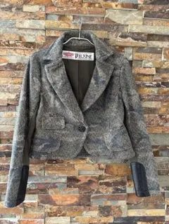 【プライド】迷彩ツイードジャケット　秋冬