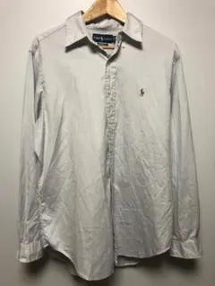 Ralph Lauren ラルフローレン 長袖シャツ 水色 ※状態注意