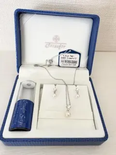 Crossfor 真珠 ネックレス ピアスセット