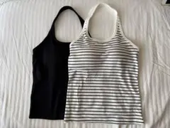 【2枚セット】UNQLOエアリズムコットンオープンバックホルターブラトップS