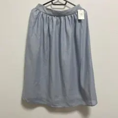 MISCH MASCH（ミッシュマッシュ）タックギャザースカート ブルー Mのサムネイル