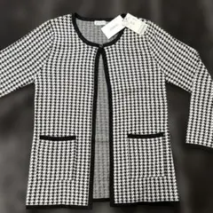 FENICE ハウンドトゥース柄カーディガン　定価13,000＋tax