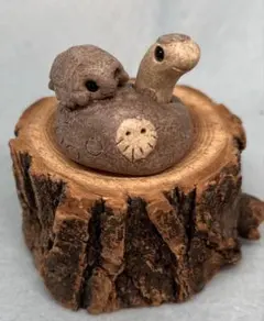 ダイオウグソクムシとチンアナゴの置物 ハンドメイド オーブン陶土