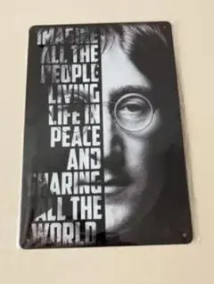 John Lennon メタルプレート インテリア