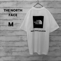 少し訳あり【ノースフェース】正規品　Tシャツ　バックプリント（M）ホワイト　半袖