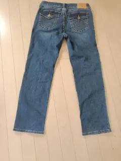 cloud72 平成　swag 腰パン　ダークブルー 刺繍ストレートジーンズ cloud72 平成 swag 腰パン ダークブルー 刺繍ストレートジーンズ