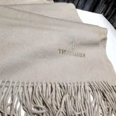 トラサルディ ウール 大判 ストール ベージュ