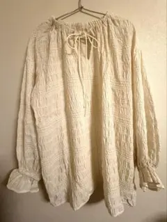 ダブルフロントシャーリングボーダーチュニックブラウス/studioCLIP