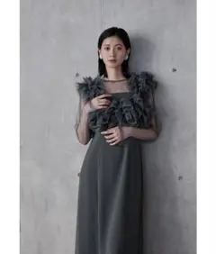 【niana】s ボリュームフリルレイヤードレス 3点セット