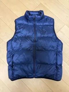 【美品】UNIQLO ULTRA LIGHTDOWN XLネイビー ダウンベスト