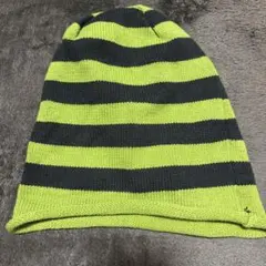 ボーダービーニー　緑黒
