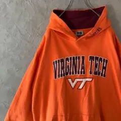 スタジアム　パーカー　バージニア　カレッジ　刺繍ロゴ　ビッグロゴ　古着　IW15