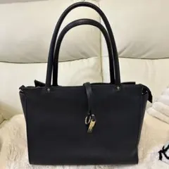 MONO COMME CA ブラック トートバッグ