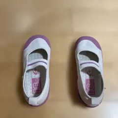 16.0cm ムーンスター 上靴 保育園 ホワイト/ピンク