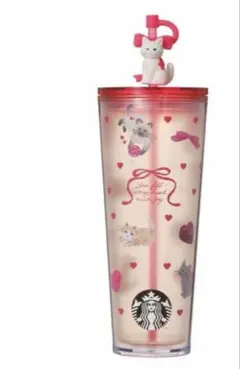 スターバックス バレンタイン 2026 コールドカップタンブラー キャット