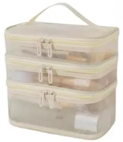 3段 メイクポーチ バニティ コスメ バニティ ボックス 大容量