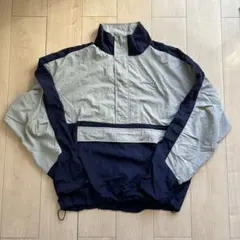 【美品】retocks プルオーバー ナイロンジャケット M ネイビー ベージュ
