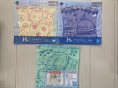 すみっコぐらし一番くじ　ハンドタオル3枚セット