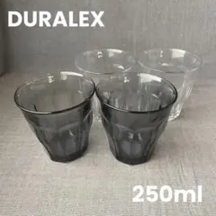 デュラレックス　ピカルディ　グラス　4点セット　強化ガラス　グレー　クリア