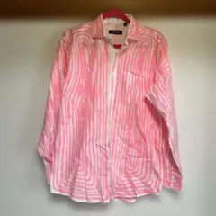 starstyling ピンク ストライプ 長袖シャツのサムネイル