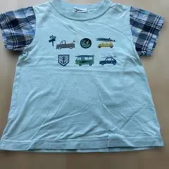 familiar 車のプリント Tシャツ 110
