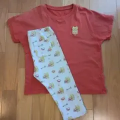ユニクロ ベビー　ノラネコぐんだん　ラーメン　Tシャツ＆レギンス　120cm