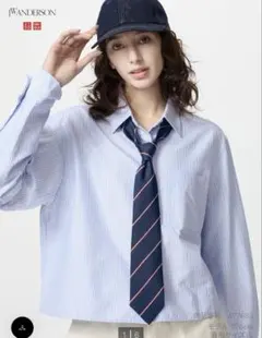 ユニクロ　オックスフォードストライプシャツ