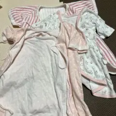 ベビー服 3点セット ピンク 白