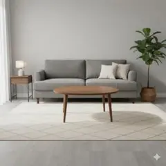 ビビディ・バビディ・ブー様専用折れ脚ローテーブルちゃぶ台　おにぎり型　75×65