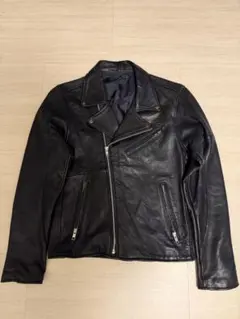 ライダース　ダブル　レザー　本革