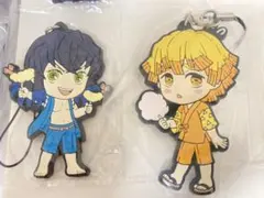 鬼滅の刃きゅんキャラ　一番くじ　ラバーストラップ　善逸　伊之助　夏祭り