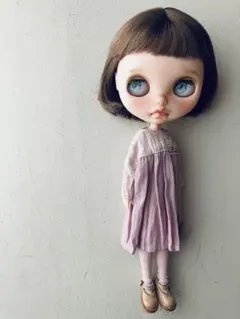 ヨークワンピ　ピンク　ブライスアウトフィット　ネオブライス　ハンドメイド洋服