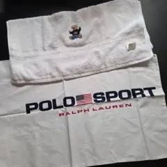 未使用❗POLO SPORT ポロベア バスタオル ピローカバーのサムネイル