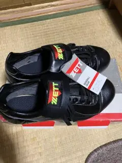 新品・未使用】野球 スパイク 黒 26.5㎝ ゼット プロステイタス 金具