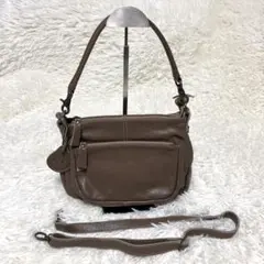 NOTRE FAVORI ノートルファボリ 本革 2WAY ショルダーバッグ