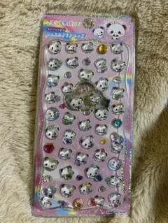 【正規品】ジュエルプチドロップ シール ストーン付き パンダ