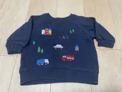 petit main 車刺繍トレーナー 80