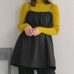 レトロガール ギャザーミニワンピ