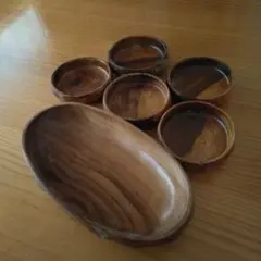 木製食器セット 8点