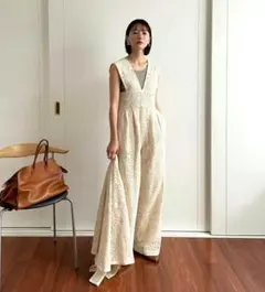 CHEMICAL LACE SALOPETTE PANTS　CLANEのサムネイル
