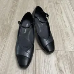 『新品未使用』 アシックスウォーキング パンプス2E ブラックストラップ付き