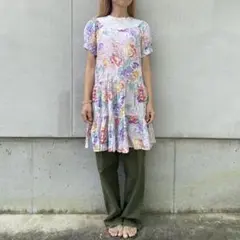 vintage フロントレース　ティアードワンピースのサムネイル