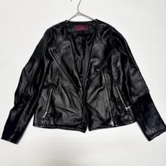 希少 美品 urban research 羊革 レザージャケット ブルゾン 黒 美品 アーバンリサーチ URBAN RESEARCH レザージャケット 羊革