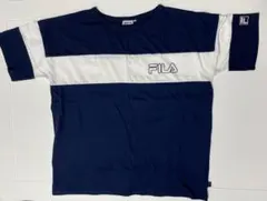 FILA 半袖 Tシャツ ネイビー/ホワイト