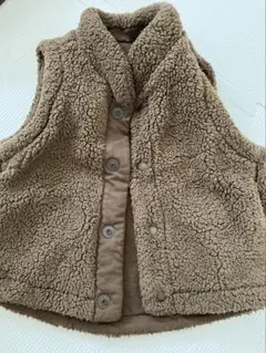 ユニクロ　ベスト　80サイズ　ボア　リバーシブル