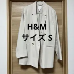 H&M ベージュ テーラードジャケット S