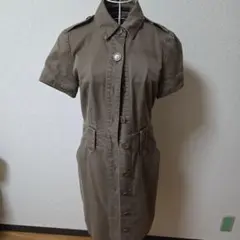 【人気】マークバイマークジェイコブス きれいめカジュアル ミリタリーワンピース