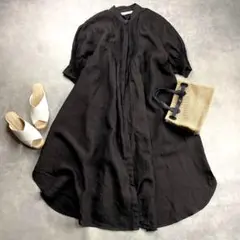 ドゥーズィエムクラス LINEN long ワンピース ブラック - メルカリ
