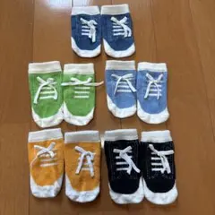 ベビーソックス　シューズデザイン　5足セット